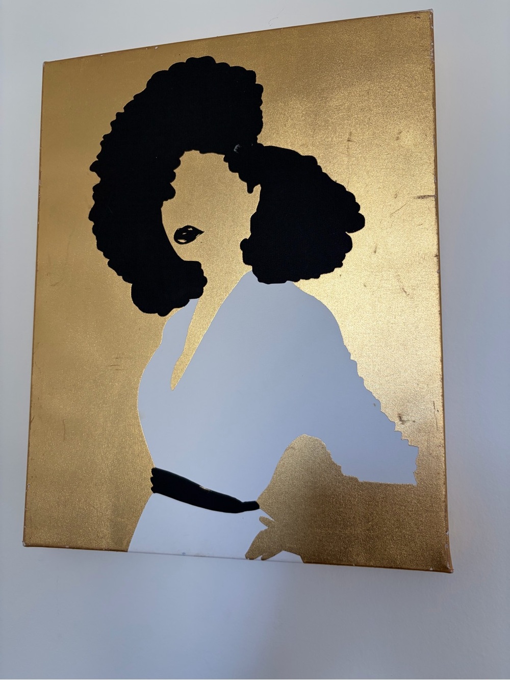 Gold & Black Silhouette Wall Art - Home Wall Decor